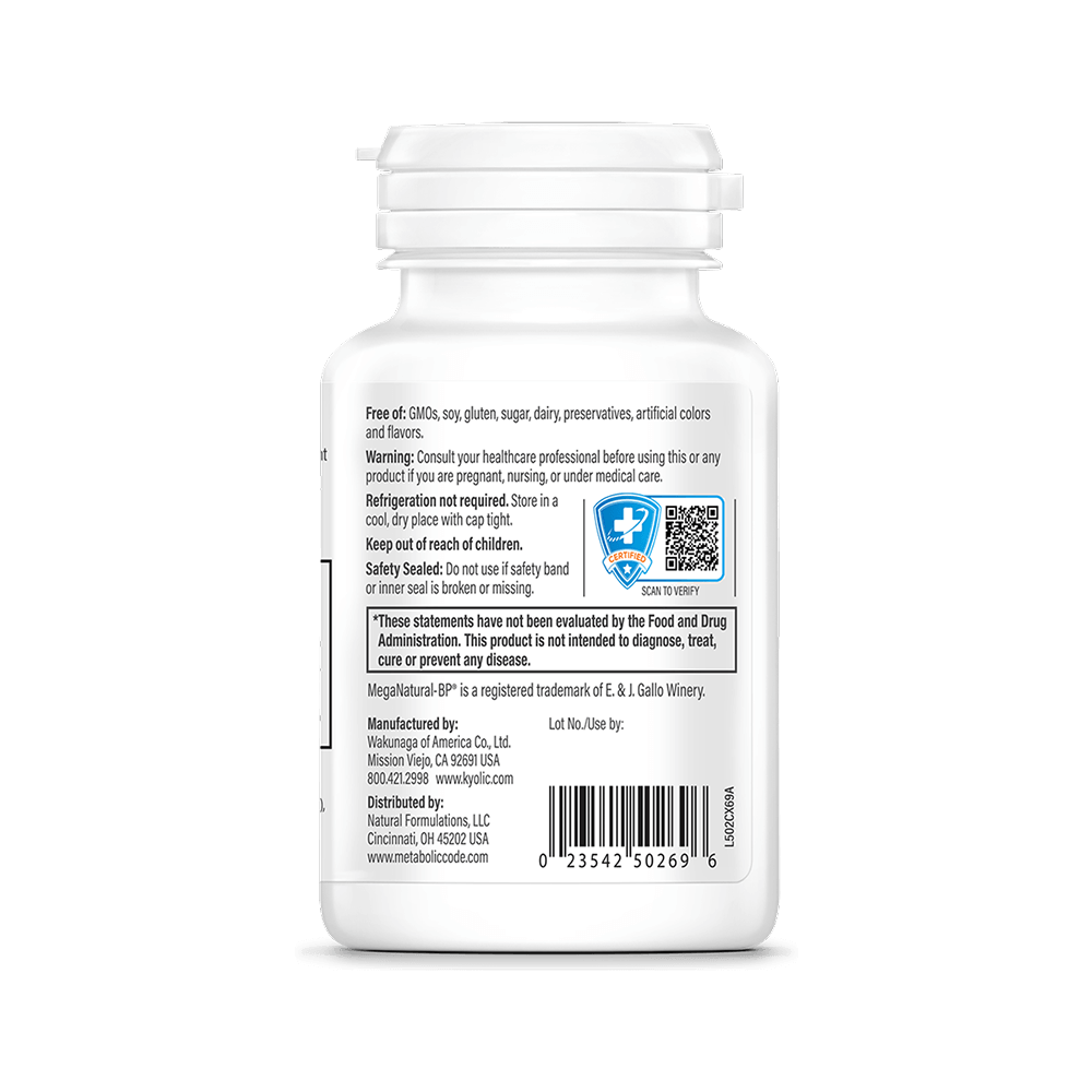 Metabolic Code Kyolic+, 90 Caplets