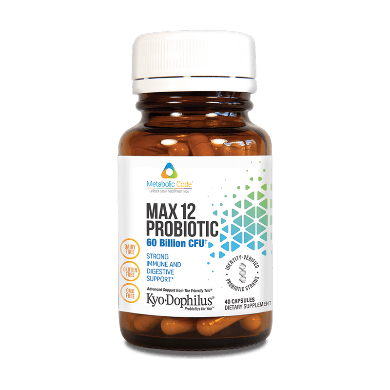 Metabolic Code MAX 12 Probiotic, 40 Caps