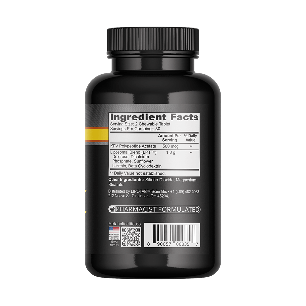 liposomal bpc-157+kpv oral peptide product info and reviews BPC + KPV KPV LPT